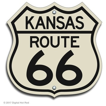 Route 66 KS Classic Metal Sign