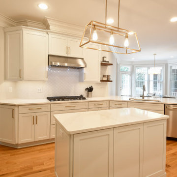 Transitional White Kitchen Remodel Williamsburg, VA