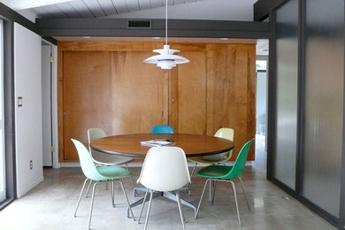 Example of a large minimalist dining room design in Orange County