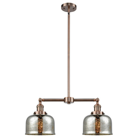 Innovations 2-LT Large Bell 24" Chandelier - Antique Copper