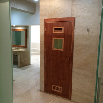 Entrada a sauna.