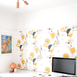 Geo Wallpaper For A Home Office - Wallpaper