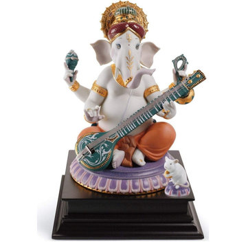 Lladro Veena Ganesha Limited Edition Figurine 01007181