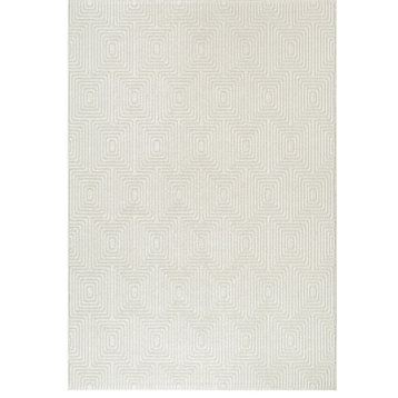 Dynamic Rugs Quin Polypropylene Area Rug, Ivory, 3'6"x5'6"