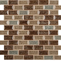 Fossil Canyon Blend Cracked Glass Mosaic - Mosaic Tile