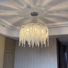 Luxury Vintage LED Chandelier Luxury With Thin Chains, 31.4x19.6", Cool Light