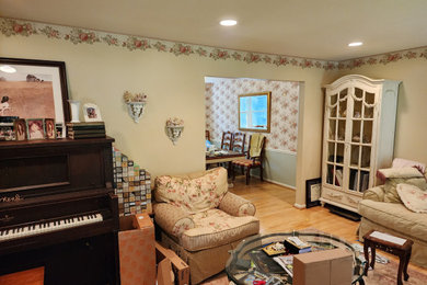 Family room - craftsman family room idea in DC Metro