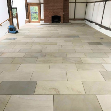 Large Sandstone Floor Renovated at Crowthorne Rental Property