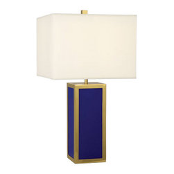 Jonathan Adler Barcelona Royal Blue Tall Table Lamp - Table Lamps