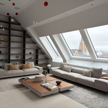 In the heart of Vienna, a penthouse furnished with Living Divani and Flexform