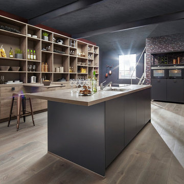 kitchen with a bar