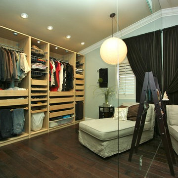 Robeson Design Teen Girls Cream Closet with IKEA Storage Solutions