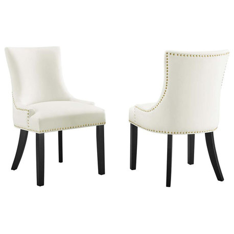 Marquis Performance Velvet Dining Chairs - Set of 2