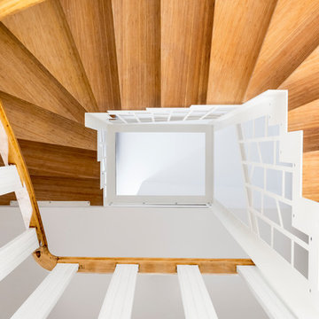 Prolongement d'un escalier existant pour desservir une extension