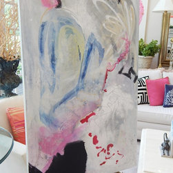 ART - ORIGINAL ABSTRACT PAINTING, 48 X 30 - Paintings