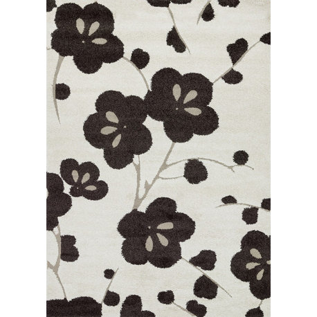 Loloi Enchant Collection, Ivory and Espresso, 2'3"x3'9"