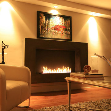 Contemporary Ventless Fireplace