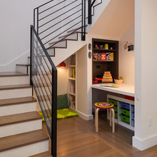 Desk Under Basement Stairs