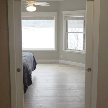 Double pocket doors in master bedroom