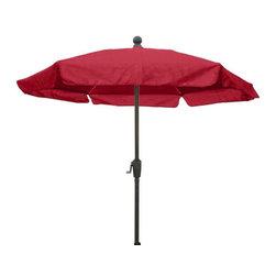 FiberBuilt Umbrellas LLC - Fiberbuilt Umbrellas 7-1/2 ft. Patio Umbrella in Red Champ Bronze Finsih - Outdoor Umbrellas