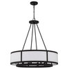 Crystorama BRY-8008-BF 8 Light Chandelier in Black Forged