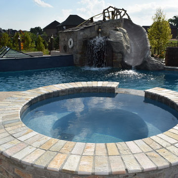 Backyard Boating Gunite Pool with ecoFinish KON