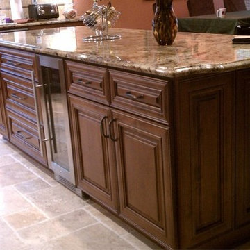 Chocolate Glaze Cabinets Transitional/Traditional Kitchen, Encinitas