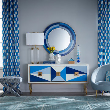 Harlequin Credenza & Mirror