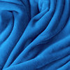 Bare Home Microplush Fleece Blanket, Medium Blue, Twin/Twin Xl