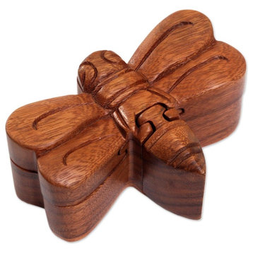 Dragonfly Wood Puzzle Box