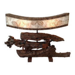 Driftwood Boat Lamp - Table Lamps