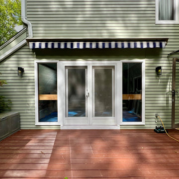 Before - old 6FT patio door with sidelites - Storrs, CT