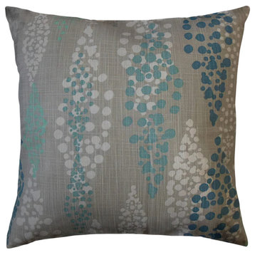 The Pillow Collection Blue Gregory Throw Pillow, 24"x24"