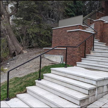Satin Black Stair Railing