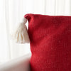 Safavieh The Merriest Pillow Red/White 18" X 18"