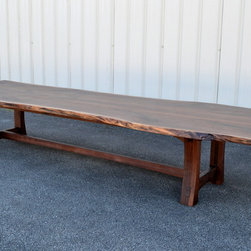Curvy Backed Walnut Dining Chair - Dining Tables