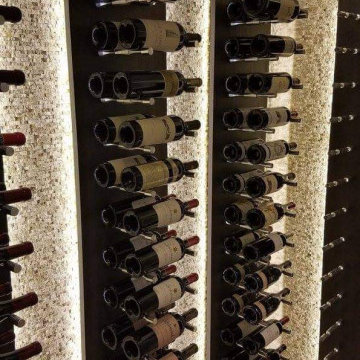 Wine rack lighting