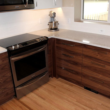 Modern Walnut and White