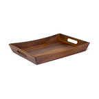 Lipper International Acacia Tray With Curved Sides
