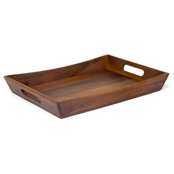 Lipper International Acacia Tray With Curved Sides