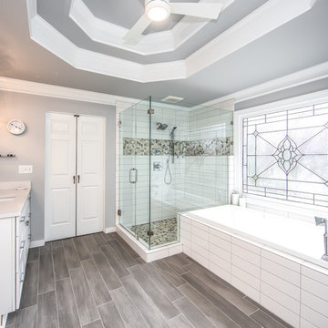 Master Bath with Stunning Tile Work