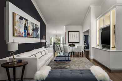 Inspiration for a contemporary living room remodel in Miami