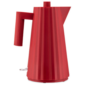 Alessi "Plisse" Quick Heating Electric Kettle 1.7L, Red