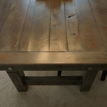 Rustic Slate Gray- The Clayton Rustic Farm Dining Table