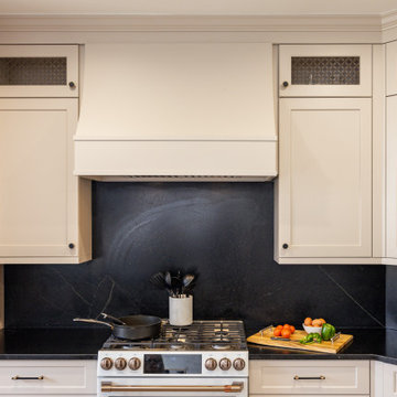 White Oak, Black Accents and Accessible Beige Cabinetry