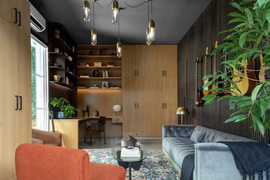 Inspiration for a contemporary home office remodel in Dallas