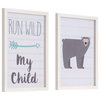 Run Wild My Child 18x26 Framed Wall Art Print, 2-Piece Set