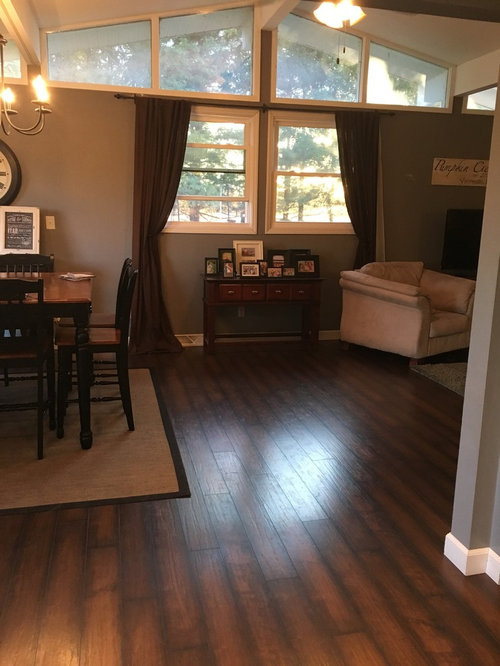 Space between dining room and living room