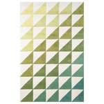 Momeni - Delmar Del-6 Lime, 8'0"x10'0" - Hand-tufted, super-fine, 100% wool rugs provide the perfect medium for The Novogratzes trademark large scale, witty words and phrases, abstract designs and clean lines. Created with bright bold colors, pastels and retro inspired colors.