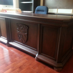 Custom Executive Desk - Desks And Hutches